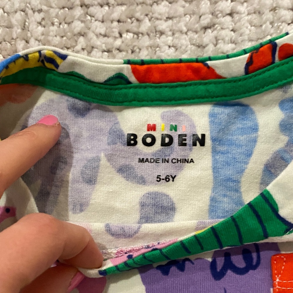 Mini Boden Multicolor Graphic Dress - Picture 2 of 4